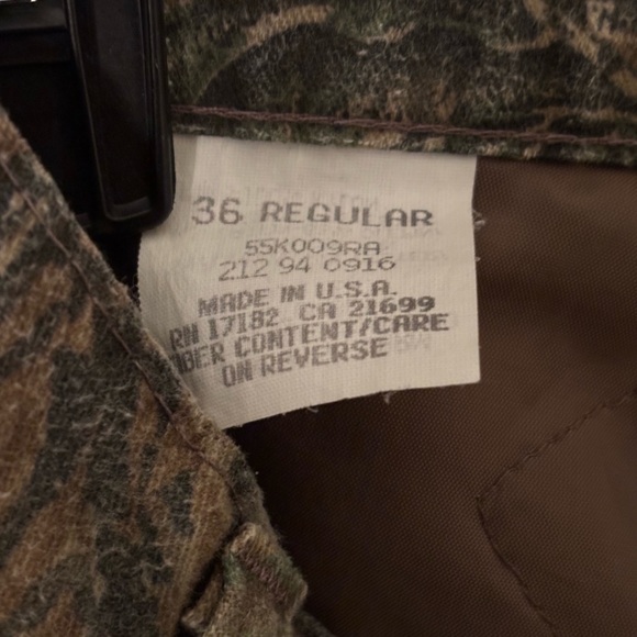 Duxbak thinsulate men’s camouflage pants size 36 insulated material made in USA - Picture 4 of 4